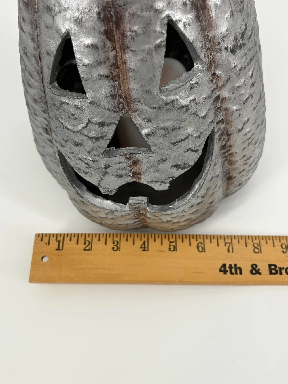 Hobby Lobby Black & Silver Halloween Pumpkin Décor Duo